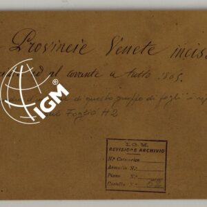 CARTA TOPOGRAFICA DEL REGNO LOMBARDO-VENETO COSTRUTTA SOPRA MISURE ASTRONOMICO-TRIGONOMETRICHE ED INCISA A MILANO NELL'ISTITUTO GEOGRAFICO MILITARE DELL'I.R. STATO MAGGIORE GENARALE AUSTRIACO - TITOLO