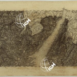 CARTA TOPOGRAFICA DEL REGNO LOMBARDO-VENETO COSTRUTTA SOPRA MISURE ASTRONOMICO-TRIGONOMETRICHE ED INCISA A MILANO NELL'ISTITUTO GEOGRAFICO MILITARE DELL'I.R. STATO MAGGIORE GENERALE AUSTRIACO - H.4