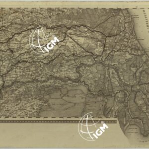 CARTA TOPOGRAFICA DEL REGNO LOMBARDO-VENETO COSTRUTTA SOPRA MISURE ASTRONOMICO-TRIGONOMETRICHE ED INCISA A MILANO NELL'ISTITUTO GEOGRAFICO MILITARE DELL'I.R. STATO MAGGIORE GENERALE AUSTRIACO - F.6