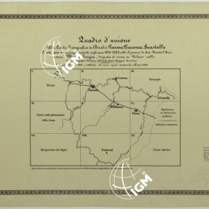 CARTA TOPOGRAFICA DEI DUCATI DI PARMA,PIACENZA E GUASTALLA LEVATA DIETRO MISURE TRIGONOMETRICHE NEGLI ANNI 1821-1822 SOTTO IL GOVERNO DI SUA MAESTA' L'ARCIDUCHESSA MARIA LUIGIA DISEGNATA ED INCISA IN MILANO NELL'ISTITUTO GEOGRAFICO MILITARE - Q.U.