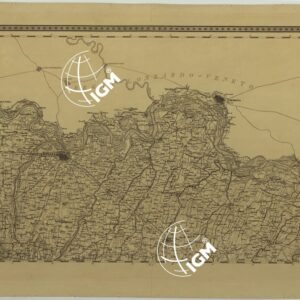 CARTA TOPOGRAFICA DEI DUCATI DI PARMA,PIACENZA E GUASTALLA LEVATA DIETRO MISURE TRIGONOMETRICHE NEGLI ANNI 1821-1822 SOTTO IL GOVERNO DI SUA MAESTA' L'ARCIDUCHESSA MARIA LUIGIA DISEGNATA ED INCISA IN MILANO NELL'ISTITUTO GEOGRAFICO MILITARE - F°II