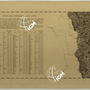 CARTA TOPOGRAFICA DEI DUCATI DI PARMA,PIACENZA E GUASTALLA LEVATA DIETRO MISURE TRIGONOMETRICHE NEGLI ANNI 1821-1822 SOTTO IL GOVERNO DI SUA MAESTA' L'ARCIDUCHESSA MARIA LUIGIA DISEGNATA ED INCISA IN MILANO NELL'ISTITUTO GEOGRAFICO MILITARE - F°IV