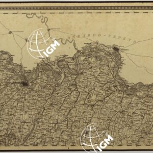 CARTA TOPOGRAFICA DEI DUCATI DI PARMA,PIACENZA E GUASTALLA LEVATA DIETRO MISURE TRIGONOMETRICHE NEGLI ANNI 1821-1822 SOTTO IL GOVERNO DI SUA MAESTA' L'ARCIDUCHESSA MARIA LUIGIA DISEGNATA ED INCISA IN MILANO NELL'ISTITUTO GEOGRAFICO MILITARE - F°II