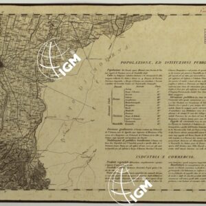 CARTA TOPOGRAFICA DEI DUCATI DI PARMA,PIACENZA E GUASTALLA LEVATA DIETRO MISURE TRIGONOMETRICHE NEGLI ANNI 1821-1822 SOTTO IL GOVERNO DI SUA MAESTA' L'ARCIDUCHESSA MARIA LUIGIA DISEGNATA ED INCISA IN MILANO NELL'ISTITUTO GEOGRAFICO MILITARE - F°VI
