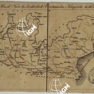CARTA GENERALE DEL REGNO LOMBARDO-VENETO RIDOTTA DALLA CARTA TOPOGRAFICA NELL'ISTTUTO GEOGRAFICO MILITARE DELL'I.R. STATO MAGGIORE GENERALE IN MILANO NELL'ANNO 1838 - QUADRO D'UNIONE