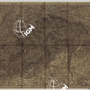 CARTA GENERALE DEL REGNO LOMBARDO-VENETO RIDOTTA DALLA CARTA TOPOGRAFICA NELL'ISTTUTO GEOGRAFICO MILITARE DELL'I.R. STATO MAGGIORE GENERALE IN MILANO NELL'ANNO 1838 - TAVOLA II
