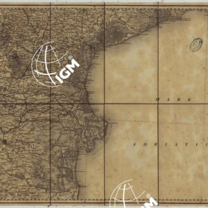 CARTA GENERALE DEL REGNO LOMBARDO-VENETO RIDOTTA DALLA CARTA TOPOGRAFICA NELL'ISTTUTO GEOGRAFICO MILITARE DELL'I.R. STATO MAGGIORE GENERALE IN MILANO NELL'ANNO 1838 - TAVOLA IV