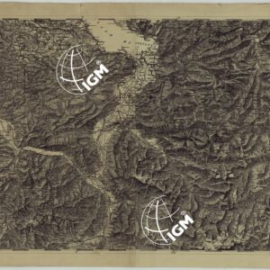 CARTA DEI VERSANTI DELLE ALPI RETICHE CARNICHE E GIULIE ALLA SCALA DI 1 AL 172.800 - FOGLIO A.2. COIRA