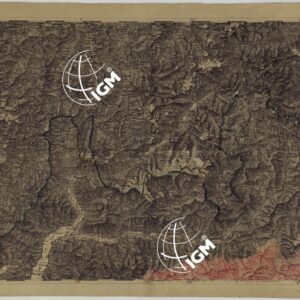 CARTA DEI VERSANTI DELLE ALPI RETICHE CARNICHE E GIULIE ALLA SCALA DI 1 AL 172.800 - FOGLIO A.3. BORMIO