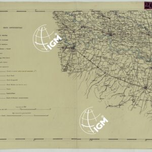 CARTA DEI VERSANTI DELLE ALPI RETICHE CARNICHE E GIULIE ALLA SCALA DI 1 AL 172.800 - FOGLIO A.5. PIACENZA