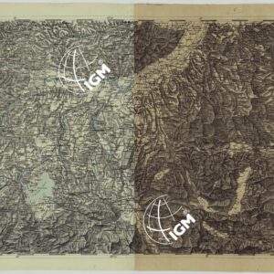 CARTA DEI VERSANTI DELLE ALPI RETICHE CARNICHE E GIULIE ALLA SCALA DI 1 AL 172.800 - FOGLIO C.1. SALISBURGO