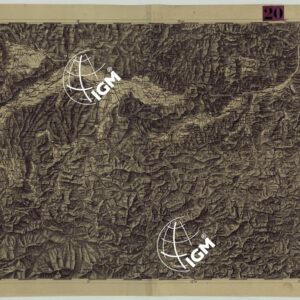 CARTA DEI VERSANTI DELLE ALPI RETICHE CARNICHE E GIULIE ALLA SCALA DI 1 AL 172.800 - FOGLIO D.1. LINTZ