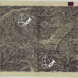 CARTA DEI VERSANTI DELLE ALPI RETICHE CARNICHE E GIULIE ALLA SCALA DI 1 AL 172.800 - FOGLIO D.2. JUDENBURGO