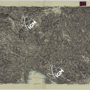 CARTA DEI VERSANTI DELLE ALPI RETICHE CARNICHE E GIULIE ALLA SCALA DI 1 AL 172.800 - FOGLIO D.4. TRIESTE