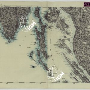 CARTA DEI VERSANTI DELLE ALPI RETICHE CARNICHE E GIULIE ALLA SCALA DI 1 AL 172.800 - FOGLIO D.5. POLA
