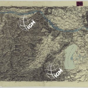 CARTA DEI VERSANTI DELLE ALPI RETICHE CARNICHE E GIULIE ALLA SCALA DI 1 AL 172.800 - FOGLIO E.1. VIENNA