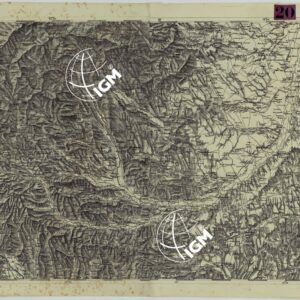 CARTA DEI VERSANTI DELLE ALPI RETICHE CARNICHE E GIULIE ALLA SCALA DI 1 AL 172.800 - FOGLIO E.2. GRANTZ