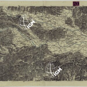 CARTA DEI VERSANTI DELLE ALPI RETICHE CARNICHE E GIULIE ALLA SCALA DI 1 AL 172.800 - FOGLIO E.3. VARASDINO