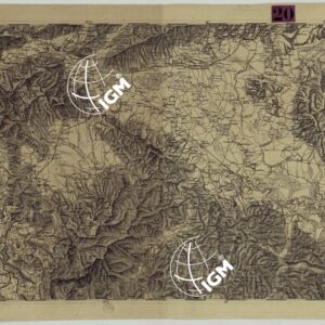 CARTA DEI VERSANTI DELLE ALPI RETICHE CARNICHE E GIULIE ALLA SCALA DI 1 AL 172.800 - FOGLIO E.4. AGRAM