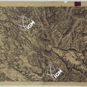 CARTA DEI VERSANTI DELLE ALPI RETICHE CARNICHE E GIULIE ALLA SCALA DI 1 AL 172.800 - FOGLIO E.5. NOVI