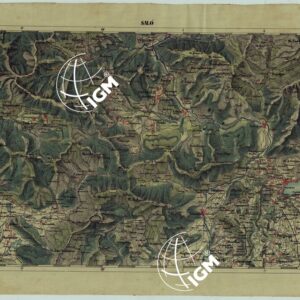 CARTA DELLA PARTE CENTRALE DELL'ALTA ITALIA AUTOGRAFATA NELL'UFFICIO TOPOGRAFICO DEL CORPO REALE DELLO STATO MAGGIORE TORINO 1859 - FOG.A.II. SALO'