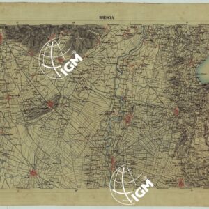 CARTA DELLA PARTE CENTRALE DELL'ALTA ITALIA AUTOGRAFATA NELL'UFFICIO TOPOGRAFICO DEL CORPO REALE DELLO STATO MAGGIORE TORINO 1859 - FOG.A.III. BRESCIA