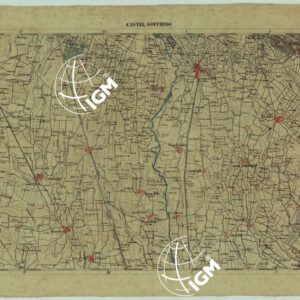 CARTA DELLA PARTE CENTRALE DELL'ALTA ITALIA AUTOGRAFATA NELL'UFFICIO TOPOGRAFICO DEL CORPO REALE DELLO STATO MAGGIORE TORINO 1859 - FOG.A.IV. CASTEL GOFFREDO