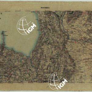 CARTA DELLA PARTE CENTRALE DELL'ALTA ITALIA AUTOGRAFATA NELL'UFFICIO TOPOGRAFICO DEL CORPO REALE DELLO STATO MAGGIORE TORINO 1859 - FOG.B.III. PESCHIERA