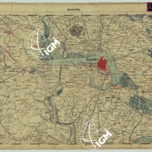 CARTA DELLA PARTE CENTRALE DELL'ALTA ITALIA AUTOGRAFATA NELL'UFFICIO TOPOGRAFICO DEL CORPO REALE DELLO STATO MAGGIORE TORINO 1859 - FOG.B.V. MANTOVA