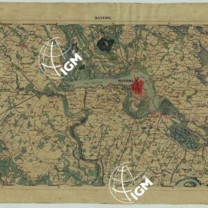 CARTA DELLA PARTE CENTRALE DELL'ALTA ITALIA AUTOGRAFATA NELL'UFFICIO TOPOGRAFICO DEL CORPO REALE DELLO STATO MAGGIORE TORINO 1859 - FOG.B.V. MANTOVA