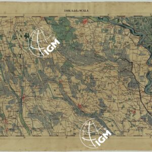 CARTA DELLA PARTE CENTRALE DELL'ALTA ITALIA AUTOGRAFATA NELL'UFFICIO TOPOGRAFICO DEL CORPO REALE DELLO STATO MAGGIORE TORINO 1859 - FOG.C.IV ISOLA DELLA SCALA
