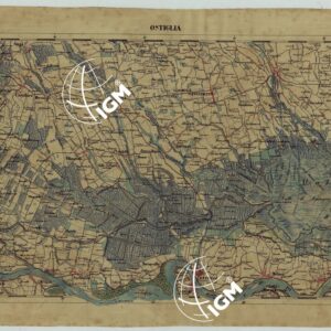 CARTA DELLA PARTE CENTRALE DELL'ALTA ITALIA AUTOGRAFATA NELL'UFFICIO TOPOGRAFICO DEL CORPO REALE DELLO STATO MAGGIORE TORINO 1859 - FOG.C.V. OSTIGLIA
