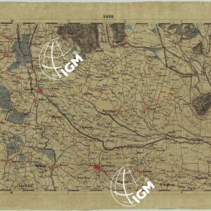 CARTA DELLA PARTE CENTRALE DELL'ALTA ITALIA AUTOGRAFATA NELL'UFFICIO TOPOGRAFICO DEL CORPO REALE DELLO STATO MAGGIORE TORINO 1859 - FOG.D.IV. ESTE