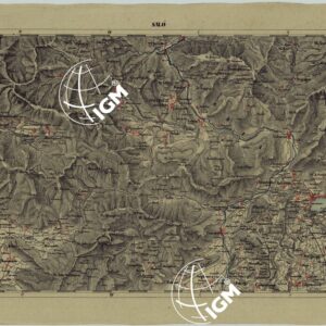 CARTA DELLA PARTE CENTRALE DELL'ALTA ITALIA AUTOGRAFATA NELL'UFFICIO TOPOGRAFICO DEL CORPO REALE DELLO STATO MAGGIORE TORINO 1859 - FOG.A.II SALO'