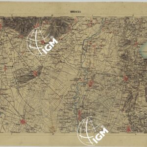 CARTA DELLA PARTE CENTRALE DELL'ALTA ITALIA AUTOGRAFATA NELL'UFFICIO TOPOGRAFICO DEL CORPO REALE DELLO STATO MAGGIORE TORINO 1859 - FOG.A.III. BRESCIA