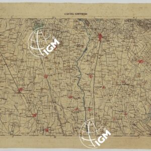 CARTA DELLA PARTE CENTRALE DELL'ALTA ITALIA AUTOGRAFATA NELL'UFFICIO TOPOGRAFICO DEL CORPO REALE DELLO STATO MAGGIORE TORINO 1859 - FOG.A.IV. CASTEL GOFFREDO