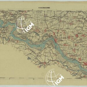 CARTA DELLA PARTE CENTRALE DELL'ALTA ITALIA AUTOGRAFATA NELL'UFFICIO TOPOGRAFICO DEL CORPO REALE DELLO STATO MAGGIORE TORINO 1859 - FOG.A.VI. CASALMAGGIORE