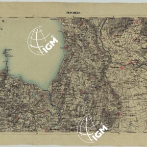 CARTA DELLA PARTE CENTRALE DELL'ALTA ITALIA AUTOGRAFATA NELL'UFFICIO TOPOGRAFICO DEL CORPO REALE DELLO STATO MAGGIORE TORINO 1859 - FOG.B.III PESCHIERA