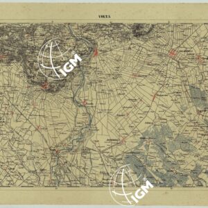 CARTA DELLA PARTE CENTRALE DELL'ALTA ITALIA AUTOGRAFATA NELL'UFFICIO TOPOGRAFICO DEL CORPO REALE DELLO STATO MAGGIORE TORINO 1859 - FOG.B.I. VOLTA