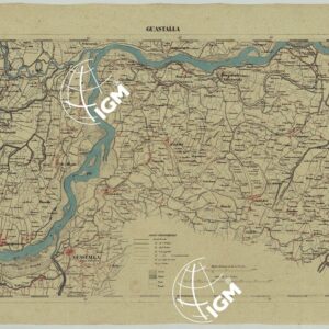 CARTA DELLA PARTE CENTRALE DELL'ALTA ITALIA AUTOGRAFATA NELL'UFFICIO TOPOGRAFICO DEL CORPO REALE DELLO STATO MAGGIORE TORINO 1859 - FOG.B.VI GUASTALLA