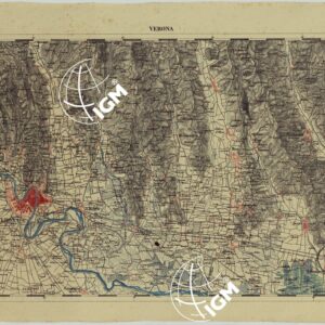 CARTA DELLA PARTE CENTRALE DELL'ALTA ITALIA AUTOGRAFATA NELL'UFFICIO TOPOGRAFICO DEL CORPO REALE DELLO STATO MAGGIORE TORINO 1859 - FOG.C.III. VERONA