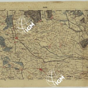 CARTA DELLA PARTE CENTRALE DELL'ALTA ITALIA AUTOGRAFATA NELL'UFFICIO TOPOGRAFICO DEL CORPO REALE DELLO STATO MAGGIORE TORINO 1859 - FOG.D.IV.  ESTE