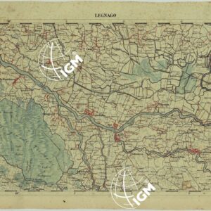 CARTA DELLA PARTE CENTRALE DELL'ALTA ITALIA AUTOGRAFATA NELL'UFFICIO TOPOGRAFICO DEL CORPO REALE DELLO STATO MAGGIORE TORINO 1859 - FOG.D.V. LEGNAGO