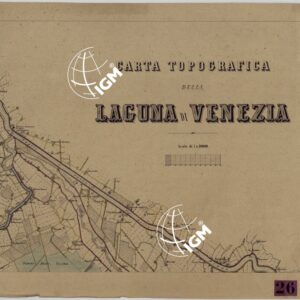 CARTA TOPOGRAFICA DELLA LAGUNA DI VENEZIA SCALA DI 1 A 20.000 - FOG. 3 SAN DONA'