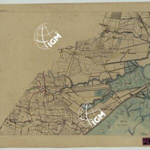 CARTA TOPOGRAFICA DELLA LAGUNA DI VENEZIA SCALA DI 1 A 20.000 - FOG. 4 VALLE TERNAIA-DESE