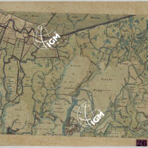 CARTA TOPOGRAFICA DELLA LAGUNA DI VENEZIA SCALA DI 1 A 20.000 - FOG. 5 PALUDE MAGGIORE
