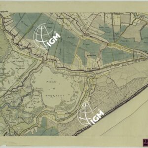 CARTA TOPOGRAFICA DELLA LAGUNA DI VENEZIA SCALA DI 1 A 20.000 - FOG. 6 PALUDE DI DRAGOJESOLO