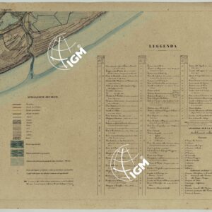 CARTA TOPOGRAFICA DELLA LAGUNA DI VENEZIA SCALA DI 1 A 20.000 - FOG. 11 PORTO IESOLO E LEGGENDA