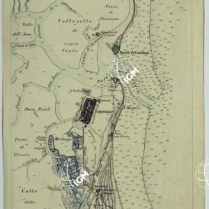 CARTA TOPOGRAFICA DELLA LAGUNA DI VENEZIA SCALA DI 1 A 20.000 - FOG. 17 CHIOGGIA