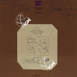 CARTA TOPOGRAFICA DEL CAMPO DI SOMMA - QUADRO D'UNIONE